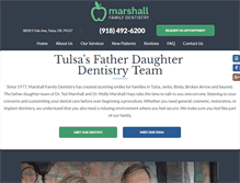 Tablet Screenshot of marshallfamilydentists.com